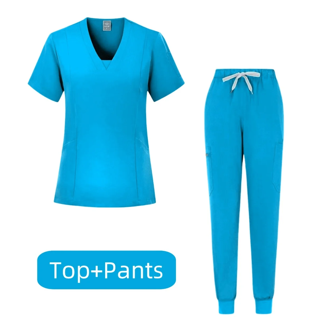 Sala de cirurgia Uniforme Médico Scrubs, Hospital Trabalhando Scrub Set Supplies, Enfermeira Dental Terno, Jogger Workwear, Atacado