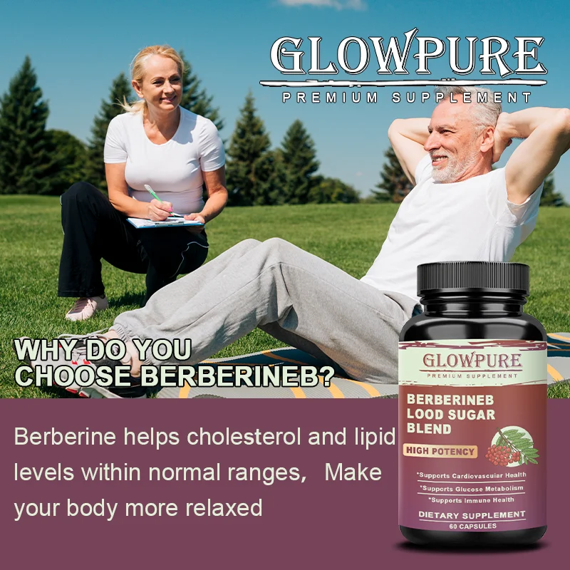 Berberine Capsules Berberine Hydrochloride Support Cholesterol Balance, Glucose Meabolism, immune system