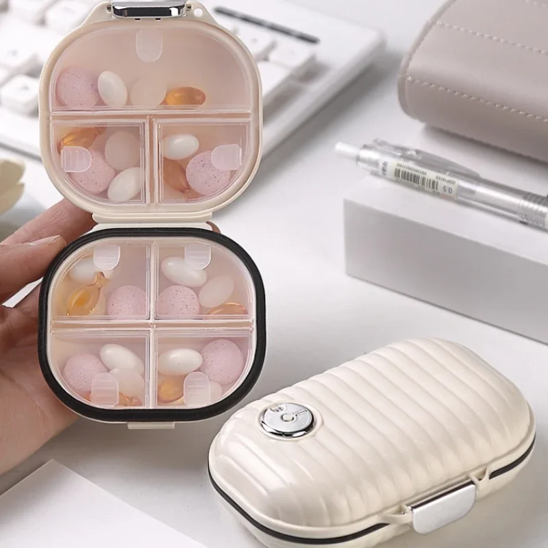 Mini Portable Pill Box Travel for Seven Days Multi Grid Split Package Pills Tablets Sealed Storage Box jewel Organizer Weekly