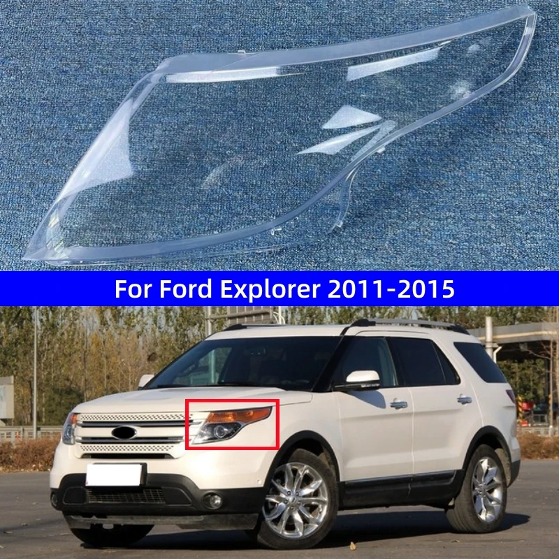 

For Ford Explorer 2011 2012 2013 2014 2015 Car Accessories Transparent PC Material Headlight Glass Shell