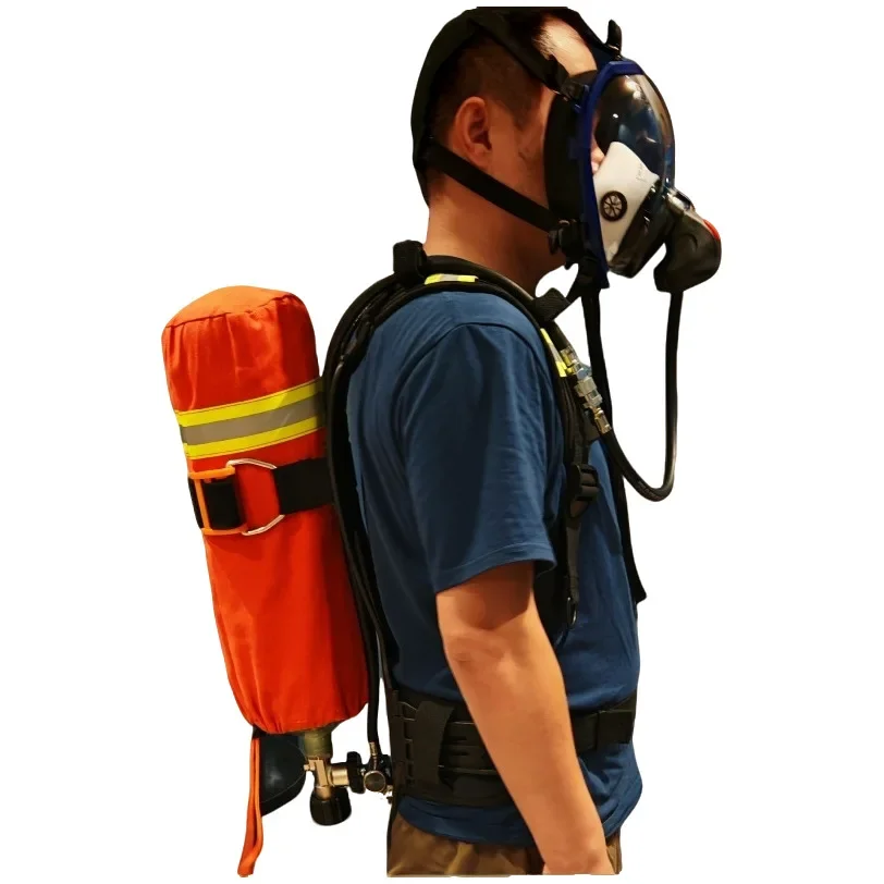 Self-contained open-circuit compressed air 6.8L carbon fiber cylinder positive pressure air respirator