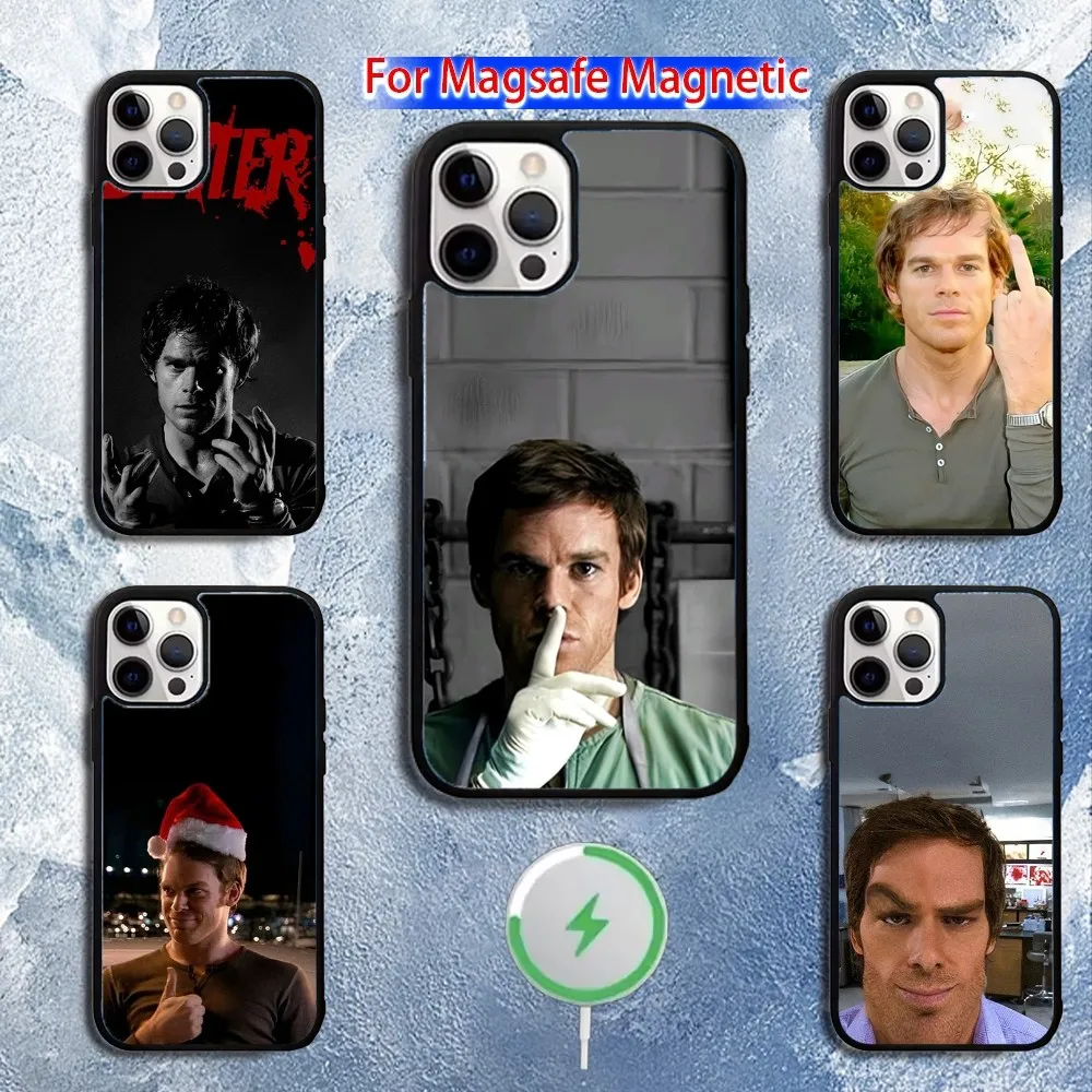 

D-Dexter Morgan Phone Case For iPhone 16,15,14,13,12,11,Pro,Max,Plus,Mini,Magsafe,Magnetic Wireless Charging Case