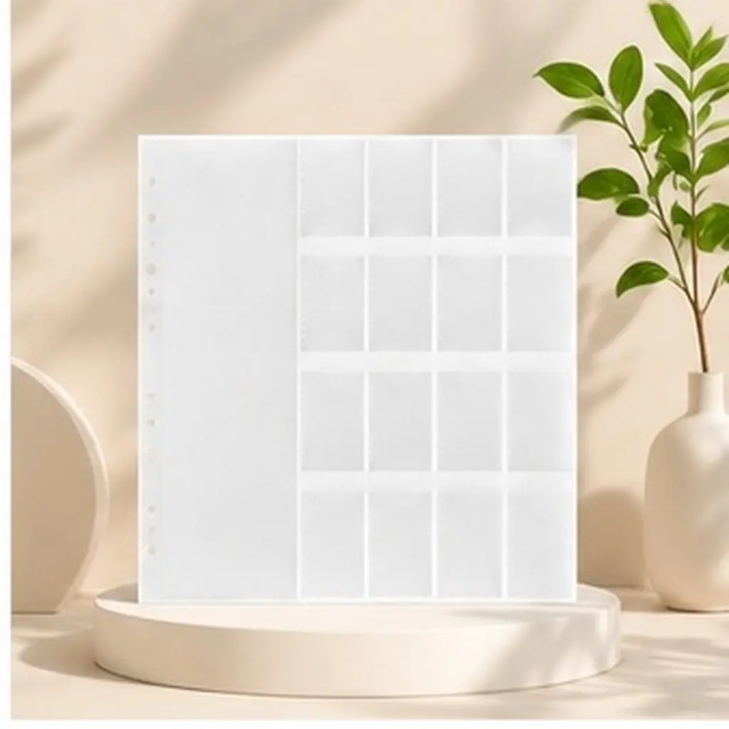 100Pcs Sticker Keeper Pages Reusable A5 Double Sided Release Paper Detachable Binder Refill Sheets for Organizing Sticker