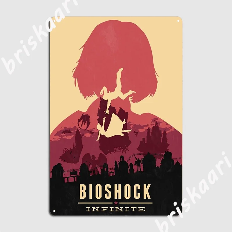 Bioshock Infinite Metal Sign Cinema Garage Garage Decoration Kitchen Designing Tin Sign Poster