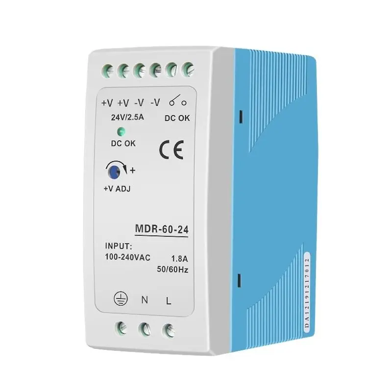 

power supply MDR-60-5 60w 5v Din rail ac to dc switching power supply