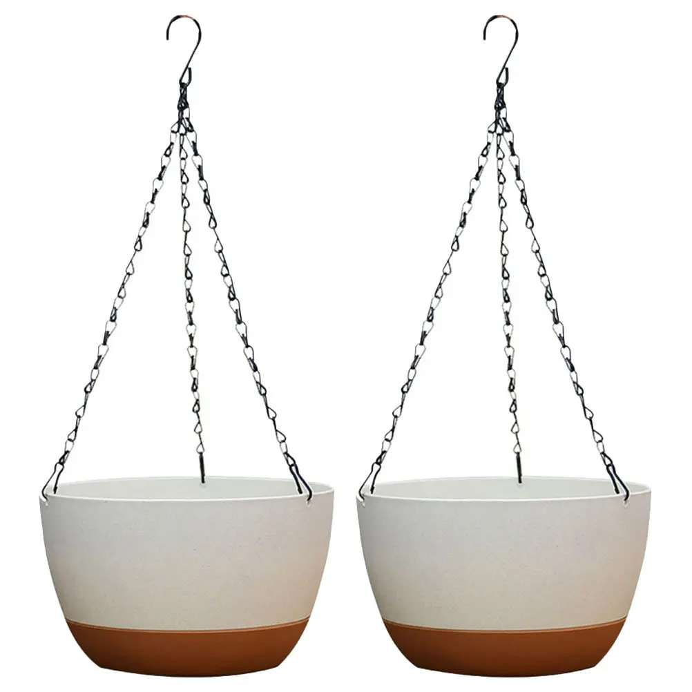 

2 Sets Hanging Plant Pot Basket for Hanging Flowers Outside Flower Pot Plant Hanger Macrame Plant Hanger Vases Gardening Tools