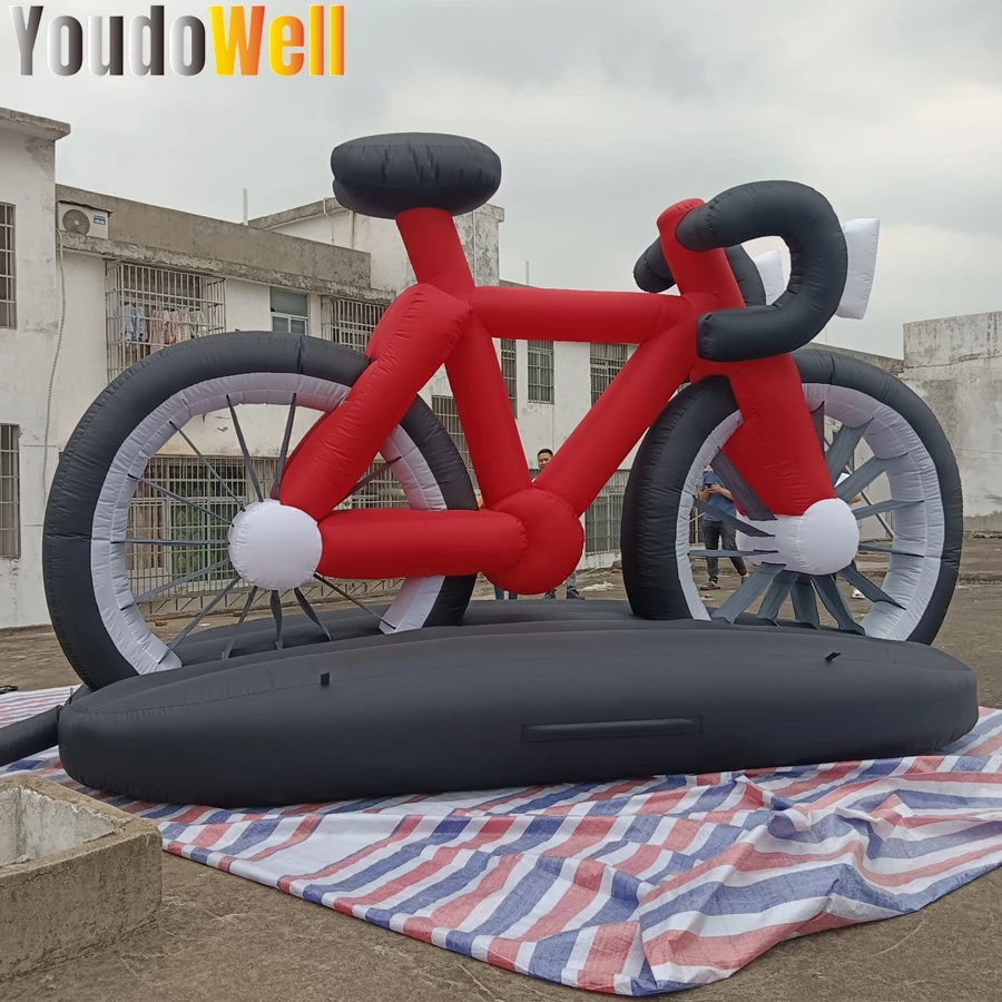 Customized Huge Inflatable Bike Model Bicycle Mockup for Advertising and Promotion