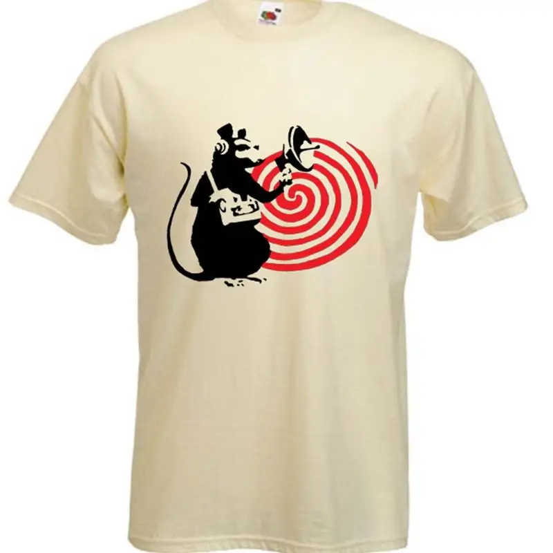 

Banksy Speaker Rat T Shirt Urban Art Graffiti Sz S Xxxl