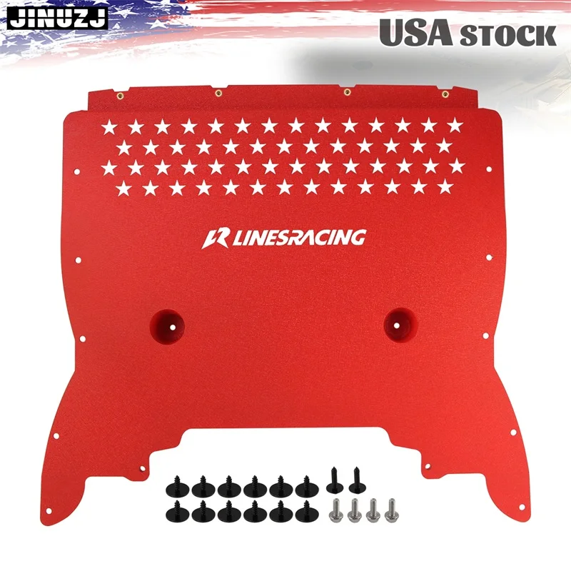 

Oil Cooler Skid Plate Aluminum For BMW F90 M5/M5 LCI S63 4.4L 2018-2023 Red