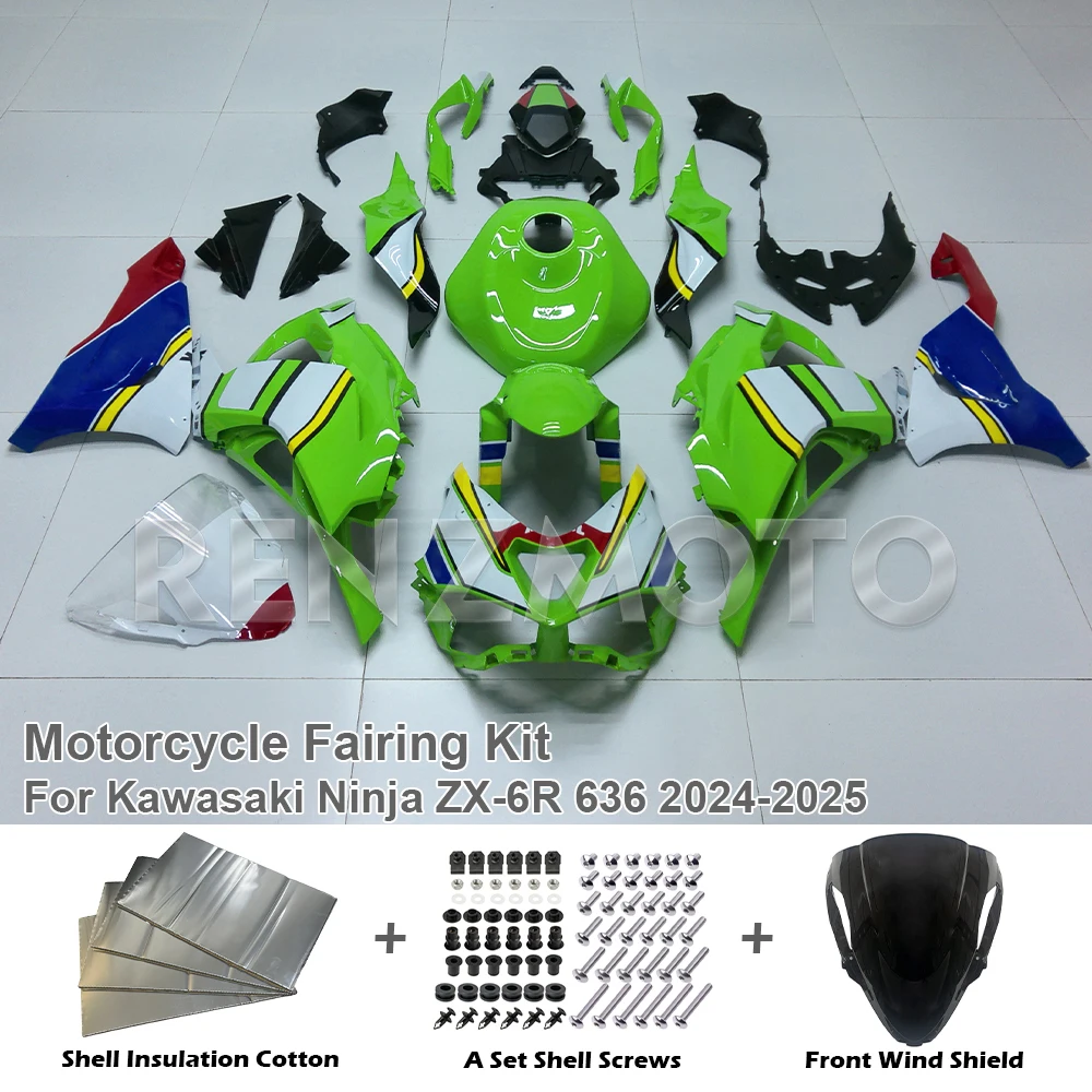 

For Kawasaki ZX6R 2024 2025 New Style Injection Fairings Set ZX 6R 24 25 ABS Plastic Bodywork Fairing Kit Custom