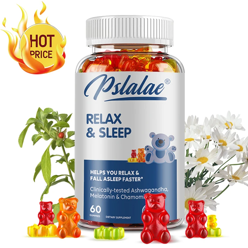 Relax and Sleep - with Melatonin, Ashwagandha - Relieves Stress and Promotes Natural Relaxation and Healthy Sleep