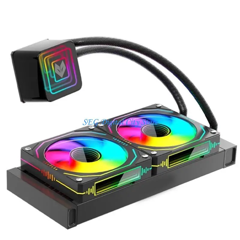 

U75B DC12V ARGB Water Cooling Solution 1800RPM Effective Heat Dissipation, Customizable Lighting Effects, Wide Compatibility