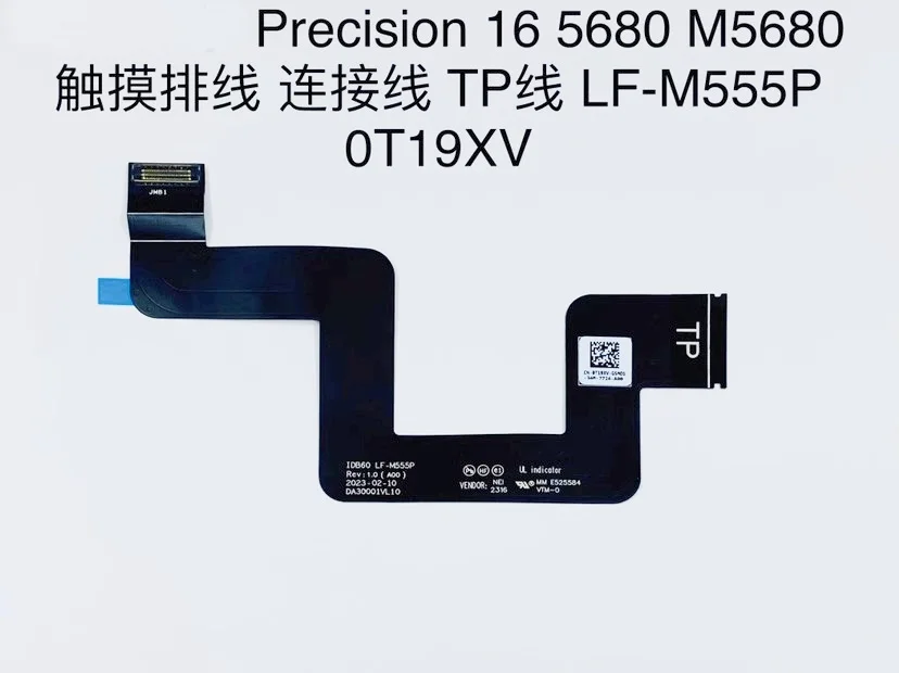 Original NEW 0T19XV T19XV LF-M555P FOR DELL Precision 16 5680 M5680 Touch Connection Cable