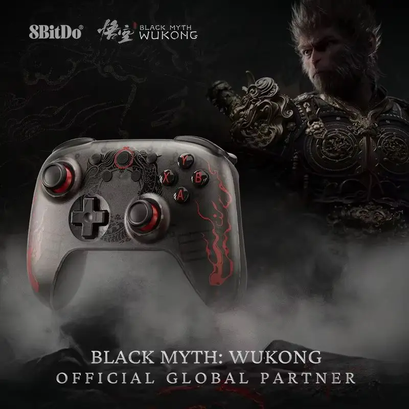 8bitdo Black Myth Wukong Co Branded Controller Gamepad Wired 2.4g Wireless Bluetooth Connection Pc Steam Game Controller Gifts