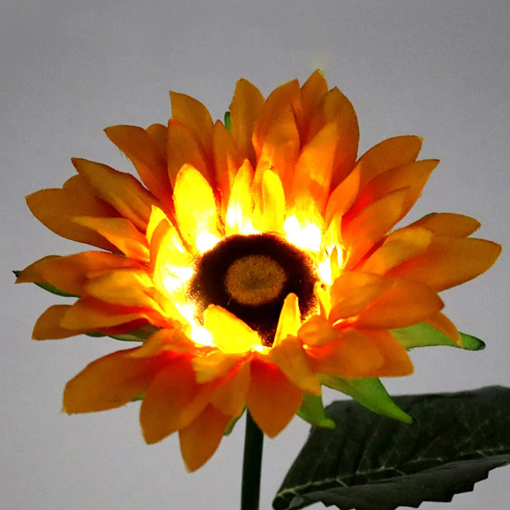 

Solar Energy Sunflower Lamp Outdoor Lighting ABS Plastic Stainless Garden Path Deck Solar Powered Landscape Light