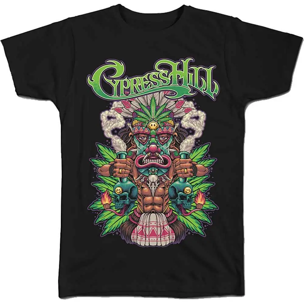 Cypress Hill Tiki Time Official Men's Unisex T-Shirt- Pure Cotton Official-website Graphic Shirts Tops Tees Clothing