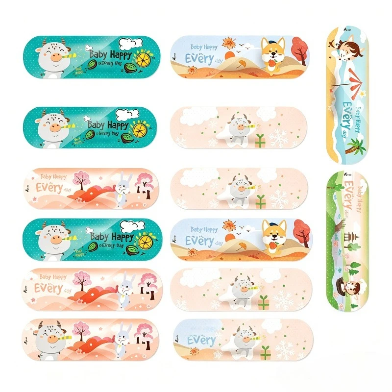 

120Pcs/Set Cartoon Band Aid for Wound Dressing Plasters Patch Cute First Aid Tape Strips Children's Adhesive Bandages 72*22mm