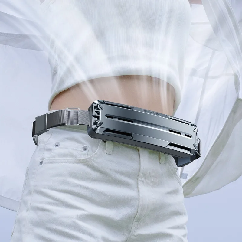 New Ice Compress Waist Belt Cooling Fan Mini Portable USB Refrigerator For Outdoor Sports Summer Daily Cooling Accessory