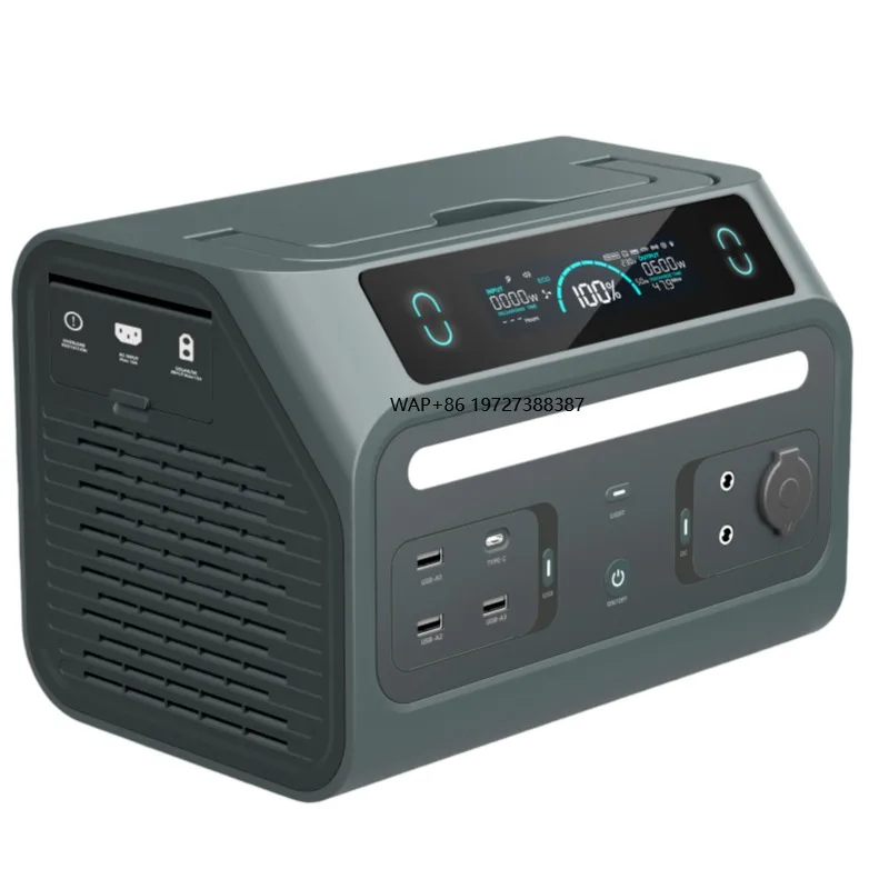 

Портативная зарядная станция AC120V 600W для быстрой зарядки, для кемпинга, автодомов, путешествий и дома