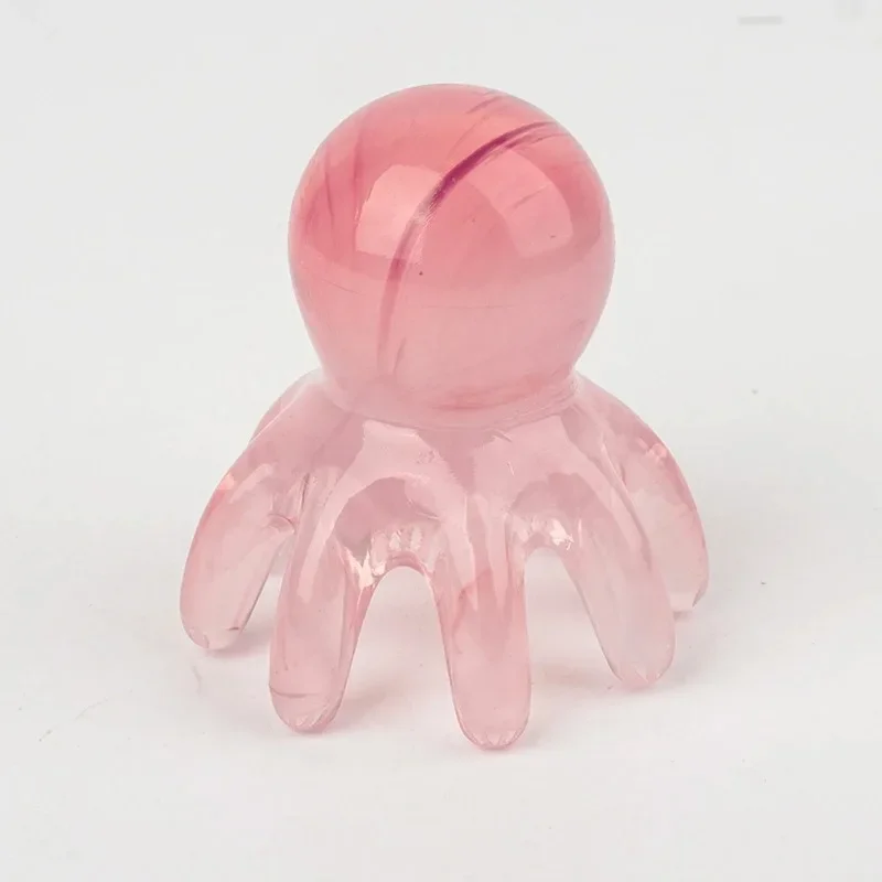 Oktopus-Massagekamm Kopf-Meridian-Schaber Kopfhaut-Massagebürste Akupunktur SPA Gua Sha Massagekamm zur Ermüdungslinderung – Detail 4