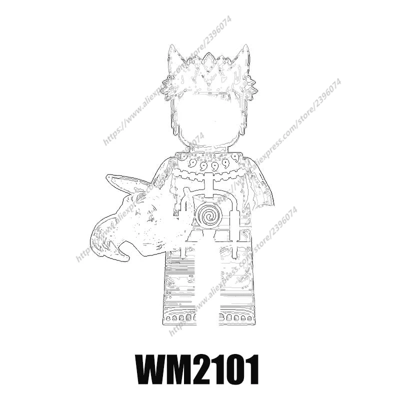 Enkele Nieuwe Cartoon Actiefiguren accessoires Bouwsteen kinderen WM2101 WM6107