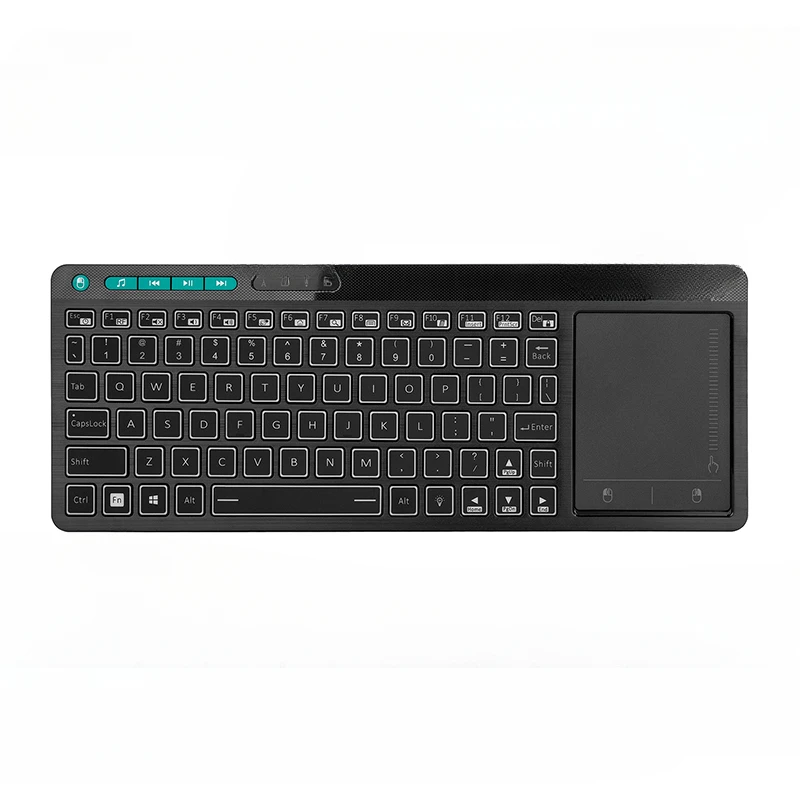 K18S 2.4G+4.0 Bluetooth wireless keyboard with touchpad Multimdeia RGB backlight key