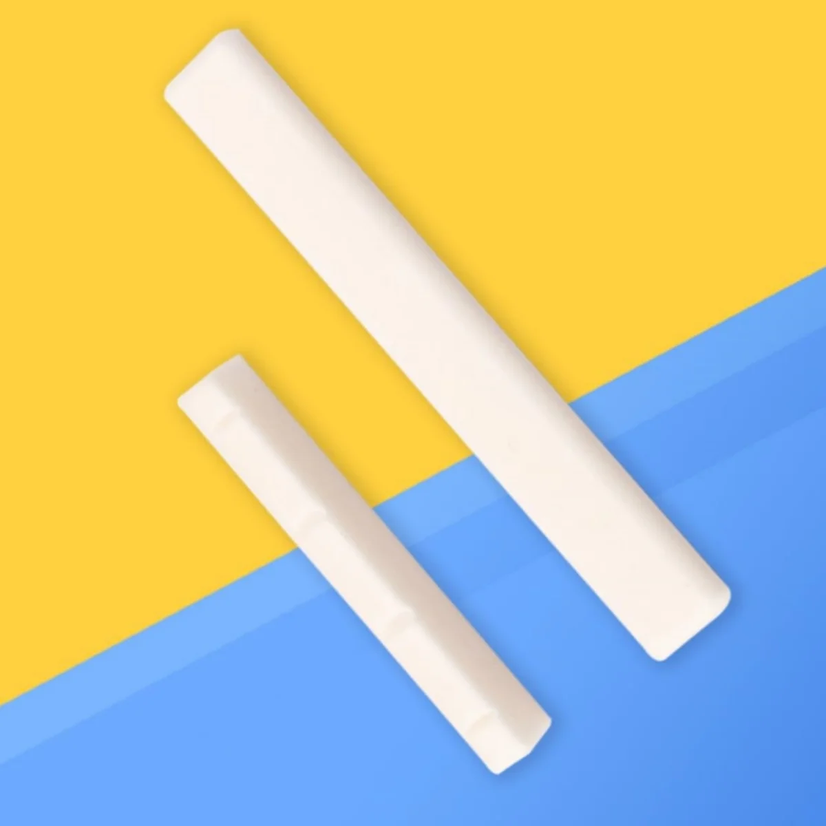 Miwayer Ukulele Brug Bot Zadel en Moer Accessoires 4-snarige Ukelele Bone Bridge Zadel Moer Set Muziekinstrument Onderdelen