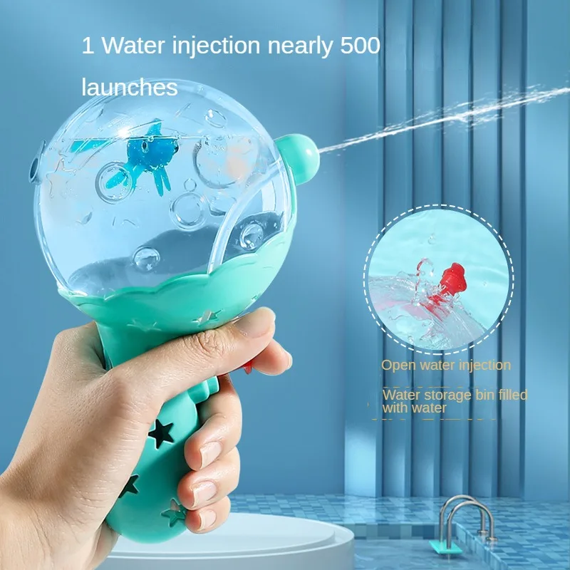 Water Gun Light Cartoon Spray Machine Bath Splashing Toys for Boys Kids Summer Outdoor Swimming Party Toy Children's Day Gifts