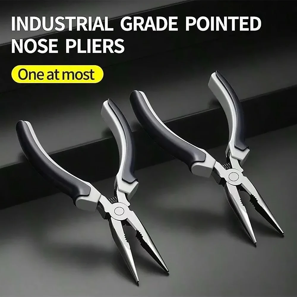 

6 Inch Pointed Nose Pliers, Industrial Grade Pliers, DIY Jewelry Making, Precision Tip Pliers, Suitable For HomeLong Nose Pliers