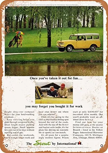 Wall-Color  Metal Sign - 1964 International Scout 2 - Vintage Look