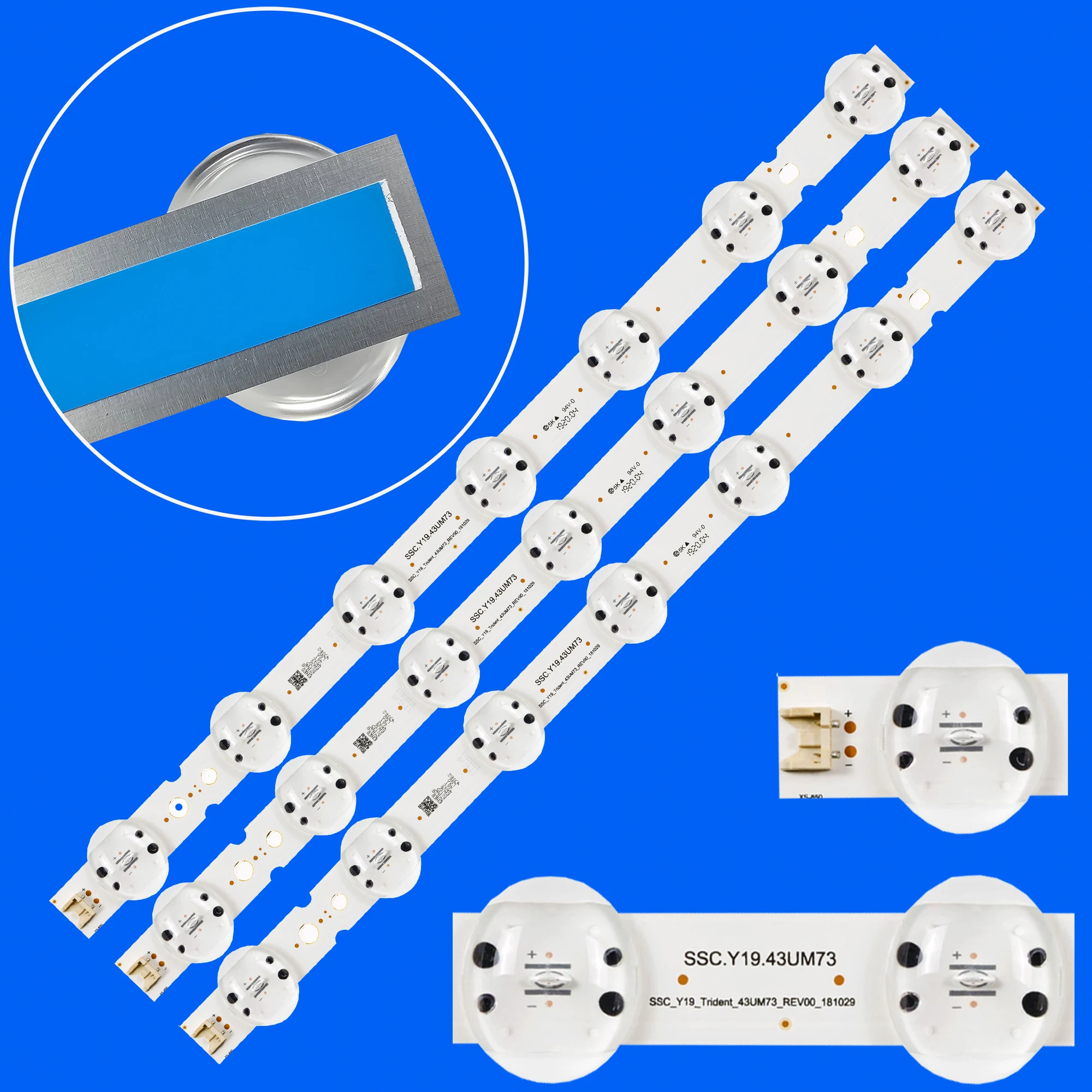 1/5/10 Комплект светодиодов для 43um751c0sb 43UM4390PLC 43UM74006LB 43um7500p 43UM7450PLA 43UM7390PLC 43UM7400PLB 43UM7300PSA SSC.Y19.43UM73