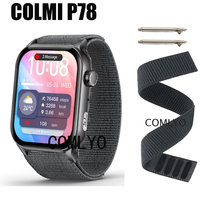 For COLMI P78 Smart Watch Strap Band Hook&Look Nylon Belt Sports Women Men