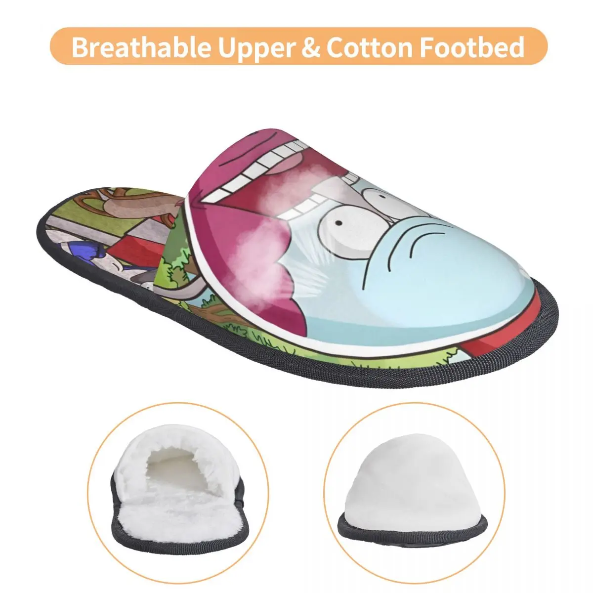 مخصص طباعة النساء R-المنتظم عرض شبشب منزل دافئ دافئ لطيف أنيمي رغوة الذاكرة رقيق النعال داخلي في الهواء الطلق الأحذية