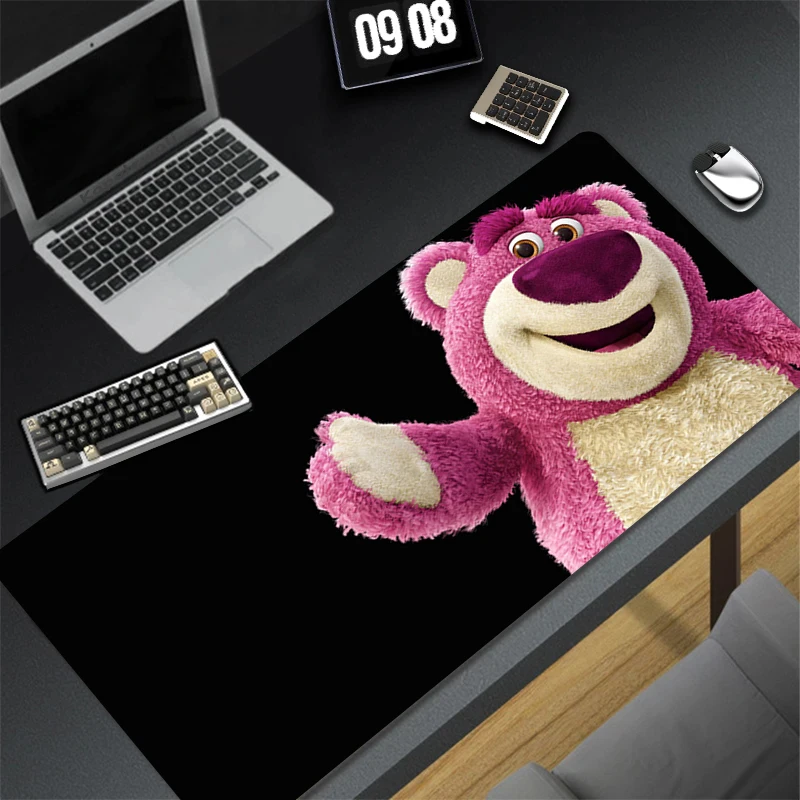Computer Gaming Accessories Fun Mousepad Office PC Mouse Pad Keyboard Pad Strawberry Bear L-lotso Desk Decoracion Anime Desk Mat