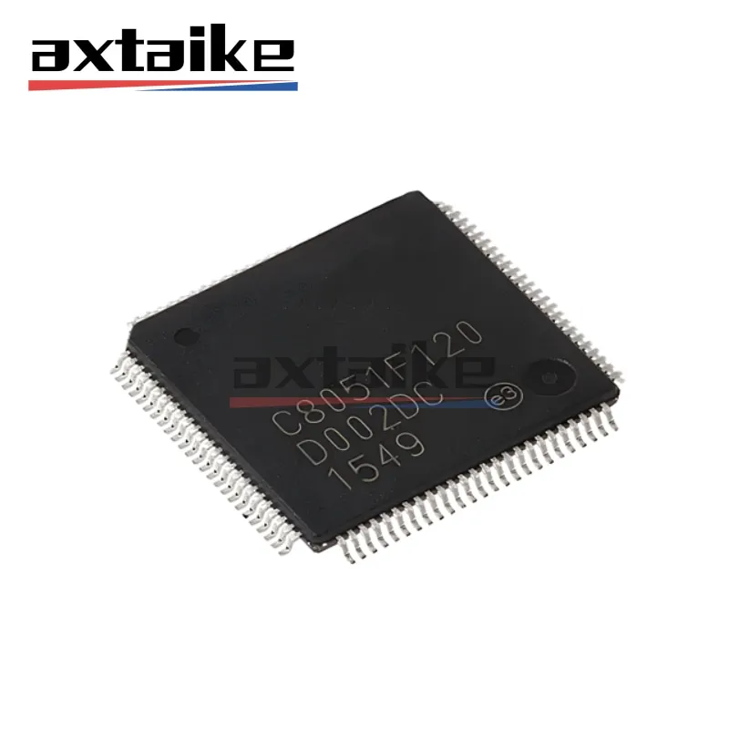 C8051F120-GQR C8051F120 TQFP-100 14x14MM 8K 128KB 3V - 3.6V ISP FLASH MCU Family SMD Chip IC