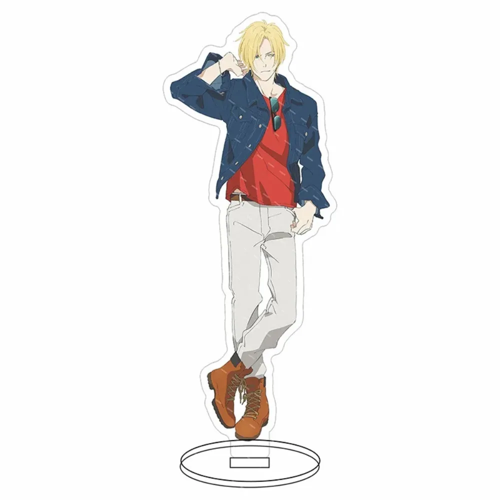 Anime Acrylic Stand Figure Model Plate Holder Okumura Eiji Ash Lynx Keychain Cartoon Characters Desk Decor Fans Collection Gift