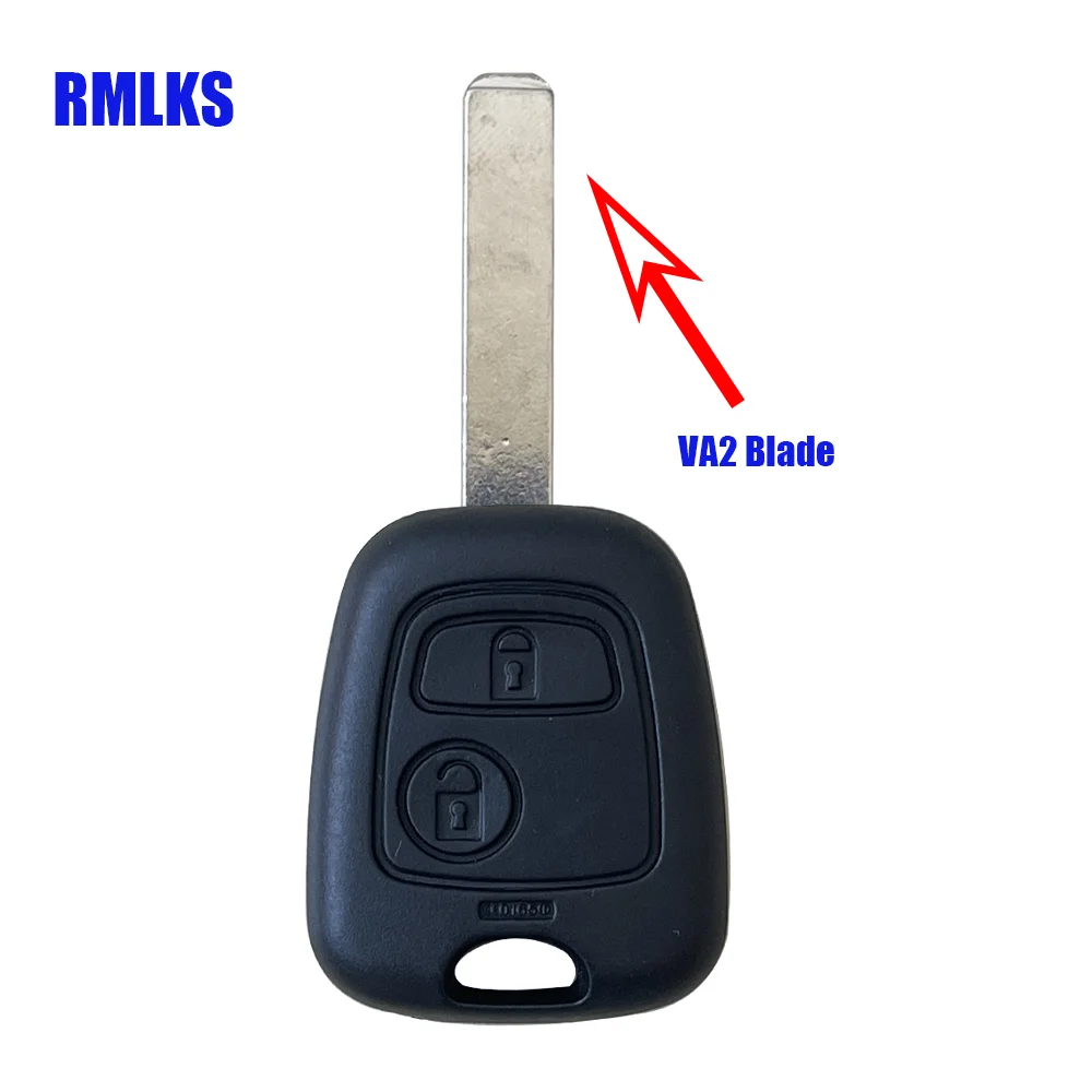 Replacement Car 2 Buttons Remote Control Key Fob Case Shell For Toyota AYGO Accessories Peugeot Citroen VA2 Blade