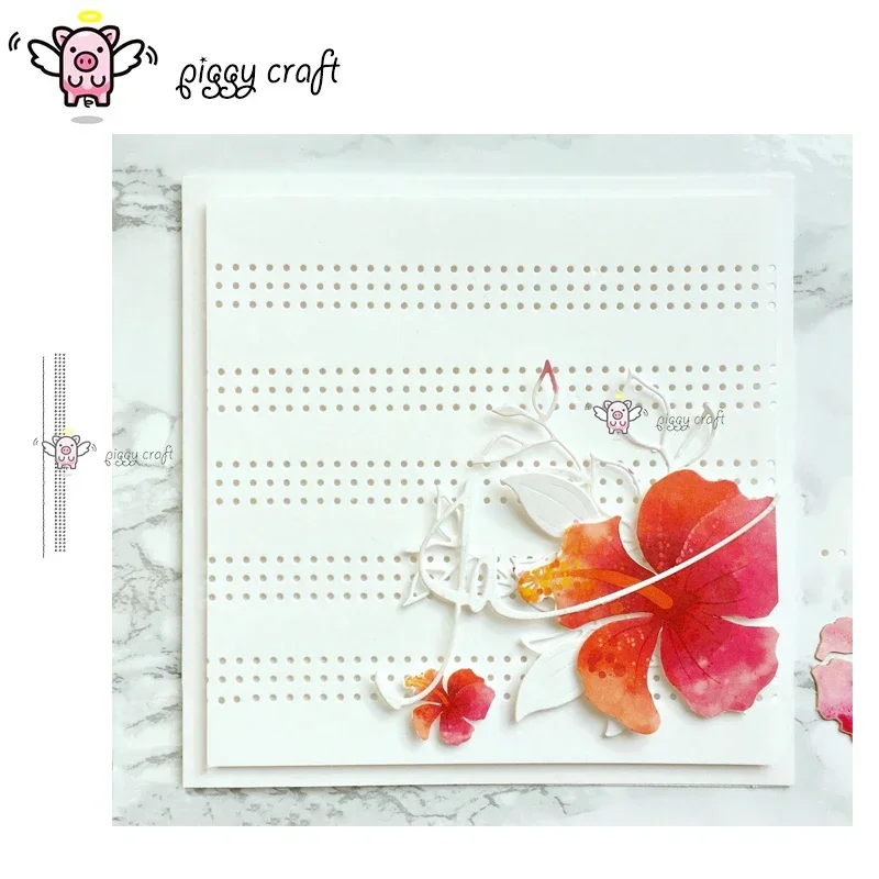 Piggy Craft metal cutting dies cut die mold Circle strip decoration Scrapbook paper craft album card punch knife art cutter die