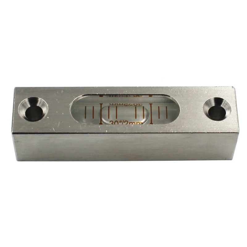 Mini Small Strip Stainless Steel Spirit Level Bubble Horizontal Leveler Multi-precision Length 58mm