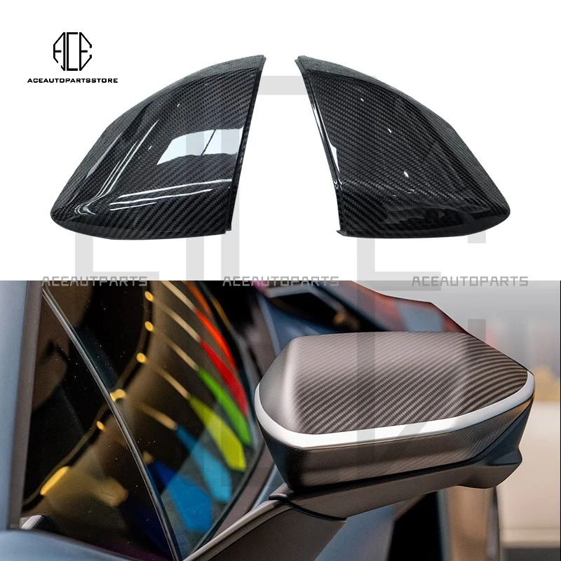

OEM стиль сухая крышка зеркала заднего вида из углеродного волокна модификация из углеродного волокна для Lamborghini Revuelto Body Kit