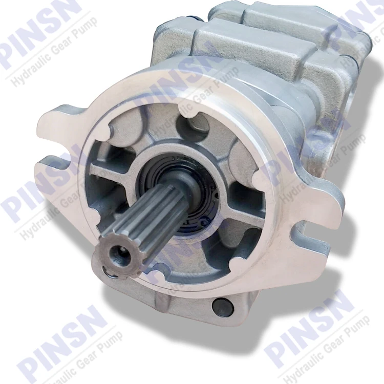 gear pump 705-41-08240 For Excavator PC28UU-2/ PC28UG-2 Section Pump 705-41-03200 705-41-04170 705-41-05140 SBR11+11+7+2.5