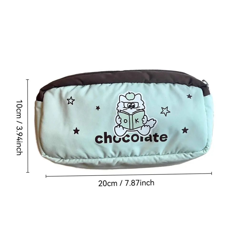 New Kitten Pen Bag Large Capacity Multilayer Stationery Bag Cartoon Gift Cosmetic Bag Students