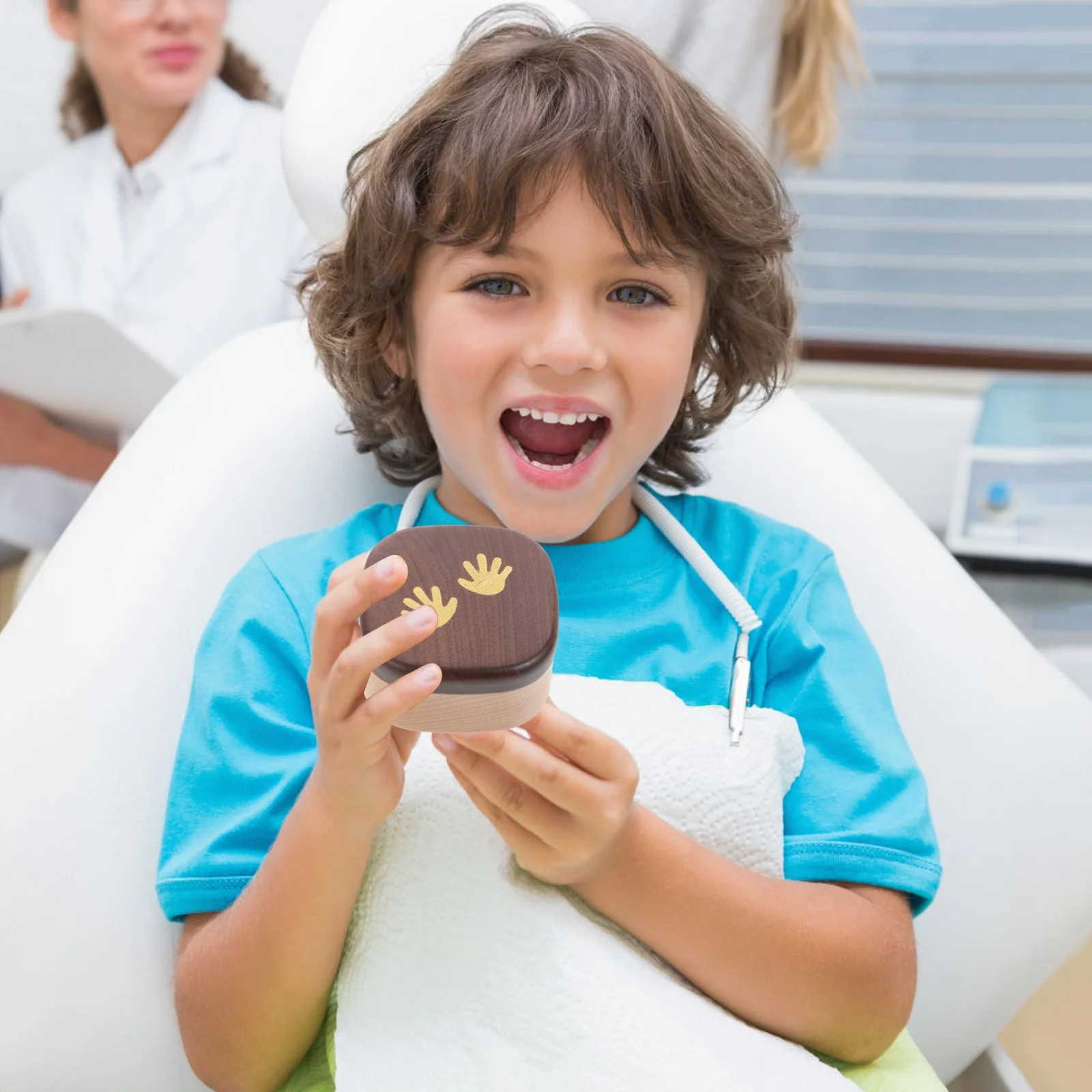 صندوق جنية لأسنان الطفل، حقيبة تخزين الأسنان النفضية للأسنان المفقودة، تذكار لتسجيل نمو الطفل، حامل الأسنان