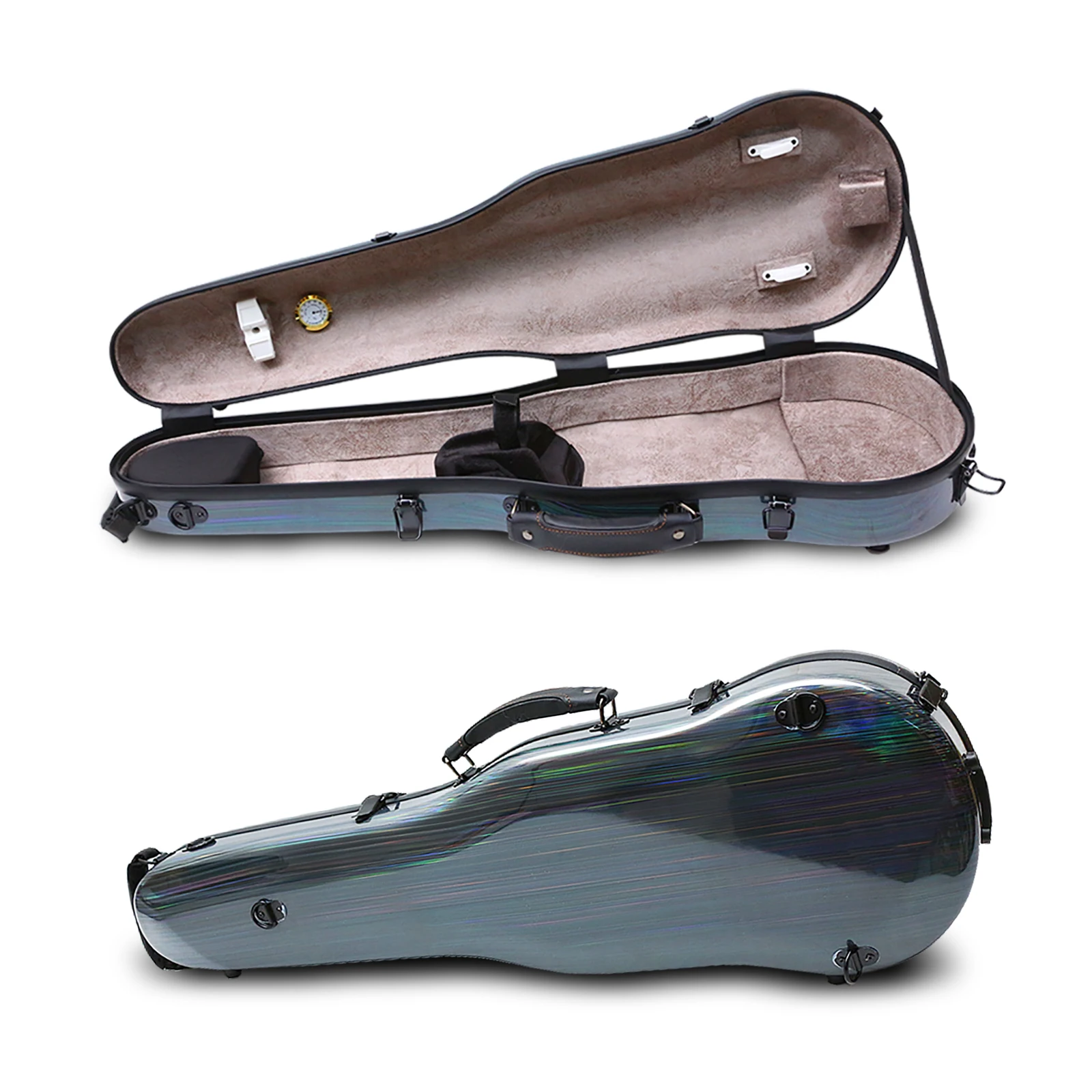 Violin Case New 4/4 Violin Box Hard Mixed Carbon Fiber Portable sturdy and lightweight #us