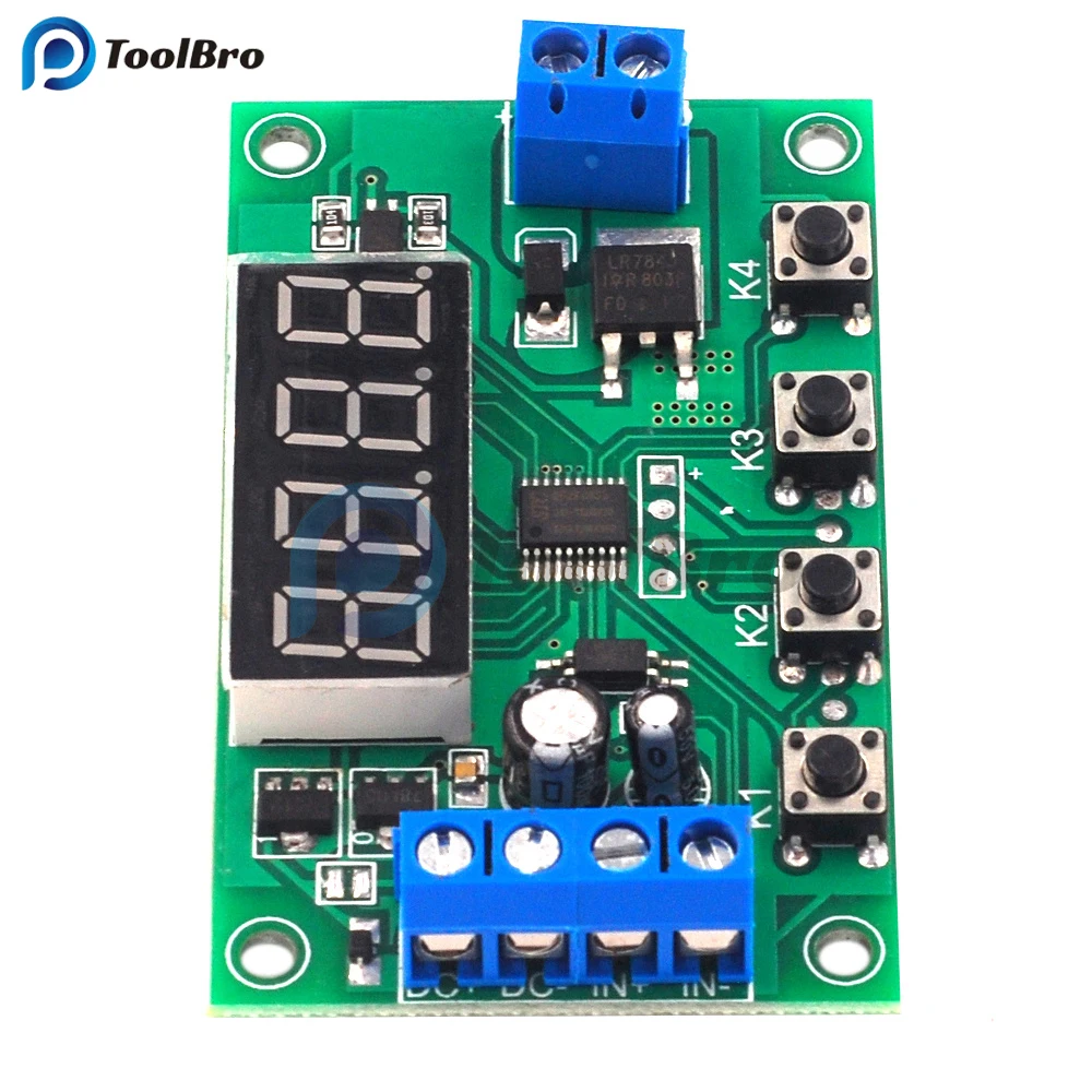 1 CH Trigger Cycle Time Delay Relay DC 7-24V Mosfet Switch Module Timer Timing Relay for LED Light Motor Pump 12V 24V