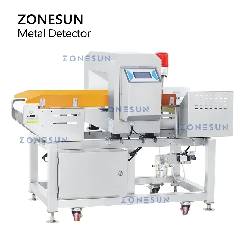 ZONESUN ZS-MD1 Detector de Metales comprobador de impurezas de acero no ferreo no ferreo rechazado contenedor de rechazo máquina de producción de alimentos