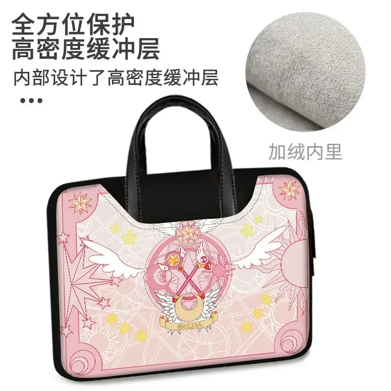 Magical Sakura Cute Kawayi Laptop Bag Waterproof and Anti-fall MacBook 12/13.3/15-inch Universal Portable Handbag Holiday Gift