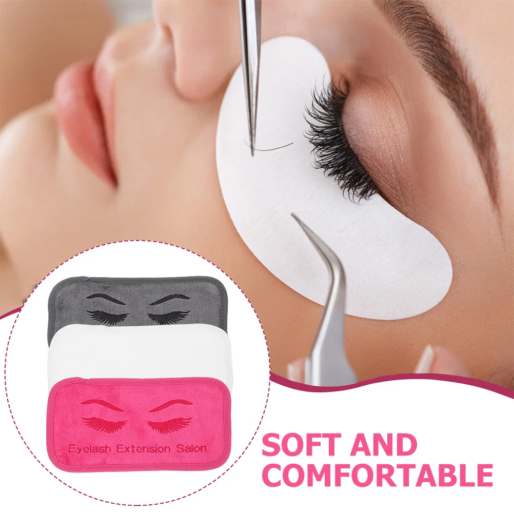 

6Pcs Eyelash Extension Forehead Pads Soft Cloth Reusable Lash Extension Tools Eyelash Grafting Pads for Beauty Salon Use