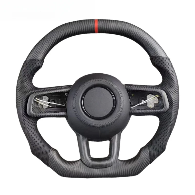 

Custom Peorated Leather Carbon Fiber Sport Steering Wheel
