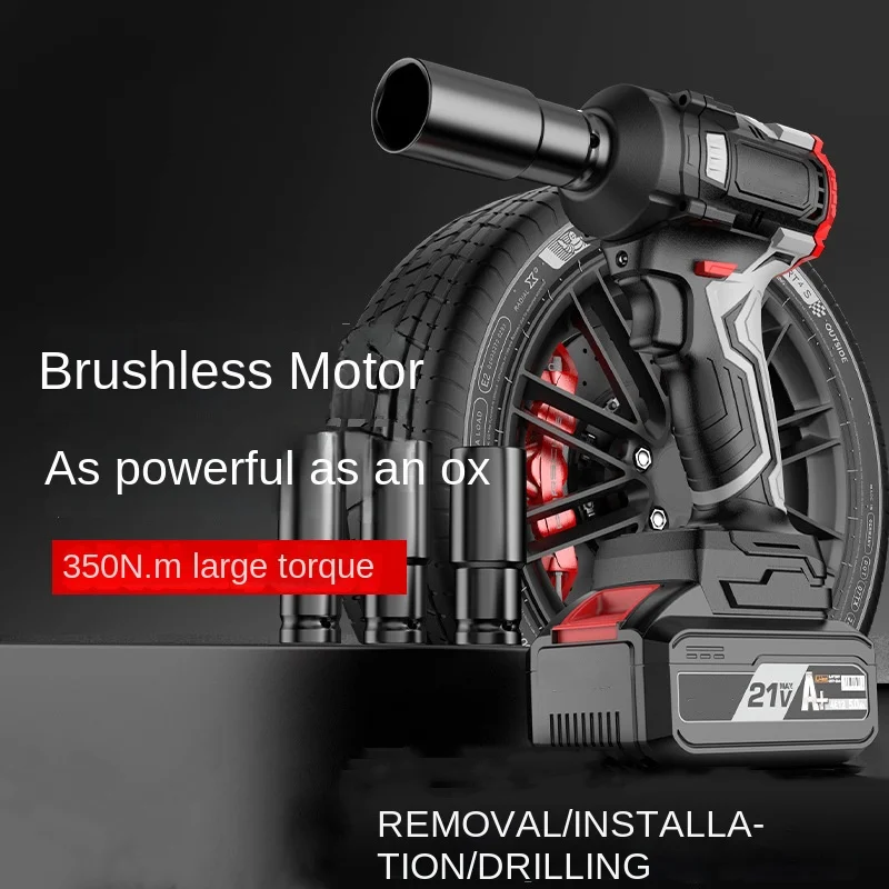 

Power Tools Brushless Lithium Battery Wrench Electric Wrench Rack Worker Woodworker Impact Electric Wind Cannon Charging Drill